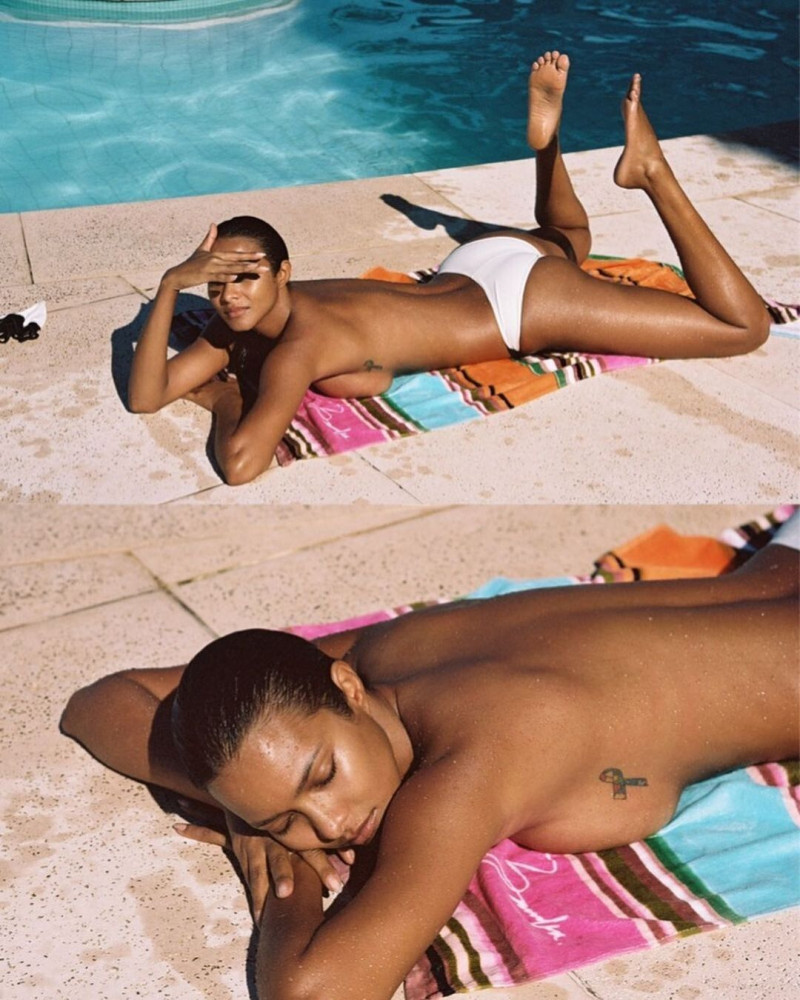 Lais Ribeiro featured in  the Bamba Swim Born In Brazil lookbook for Spring/Summer 2022