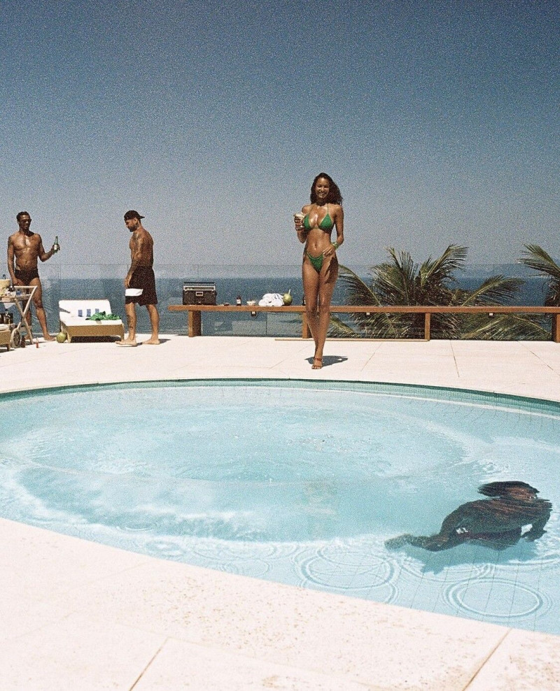 Lais Ribeiro featured in  the Bamba Swim Born In Brazil lookbook for Spring/Summer 2022
