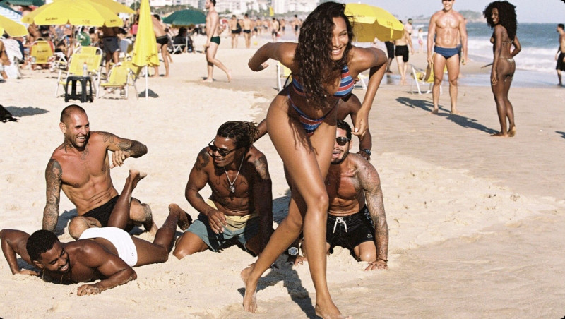 Lais Ribeiro featured in  the Bamba Swim Born In Brazil lookbook for Spring/Summer 2022