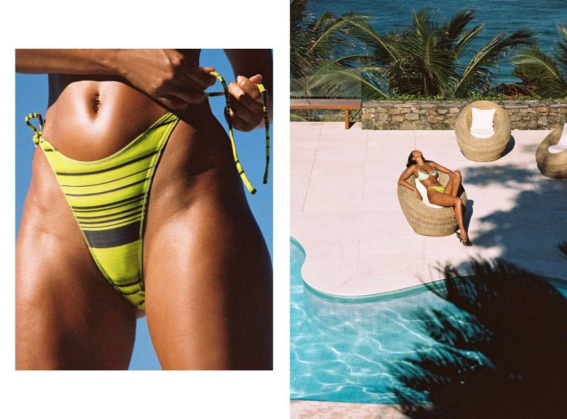 Lais Ribeiro featured in  the Bamba Swim Born In Brazil lookbook for Spring/Summer 2022