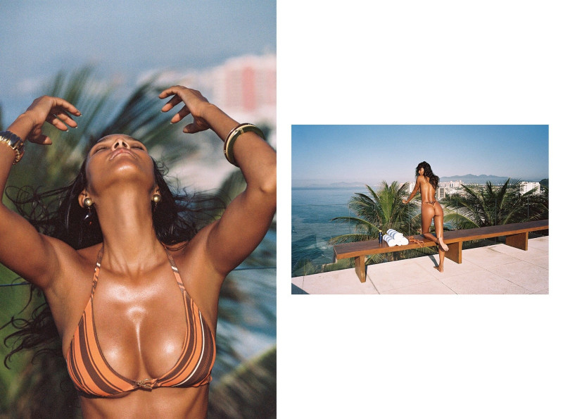 Lais Ribeiro featured in  the Bamba Swim Born In Brazil lookbook for Spring/Summer 2022