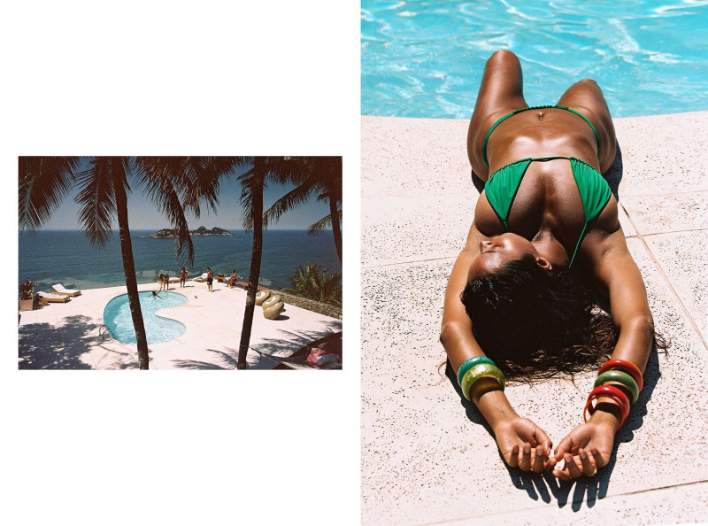 Lais Ribeiro featured in  the Bamba Swim Born In Brazil lookbook for Spring/Summer 2022