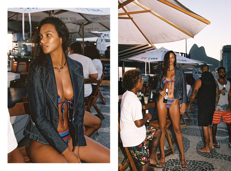 Lais Ribeiro featured in  the Bamba Swim Born In Brazil lookbook for Spring/Summer 2022