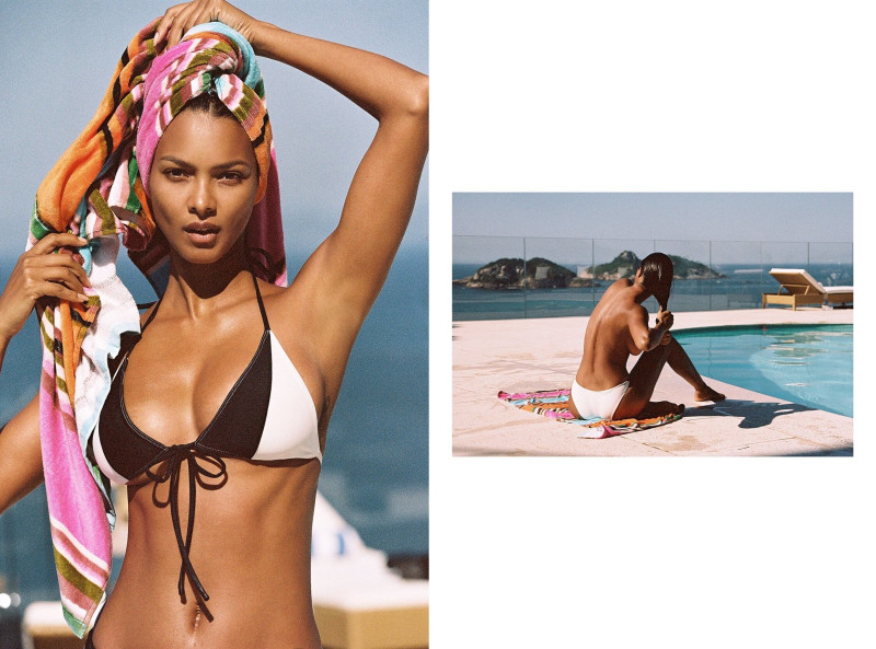 Lais Ribeiro featured in  the Bamba Swim Born In Brazil lookbook for Spring/Summer 2022
