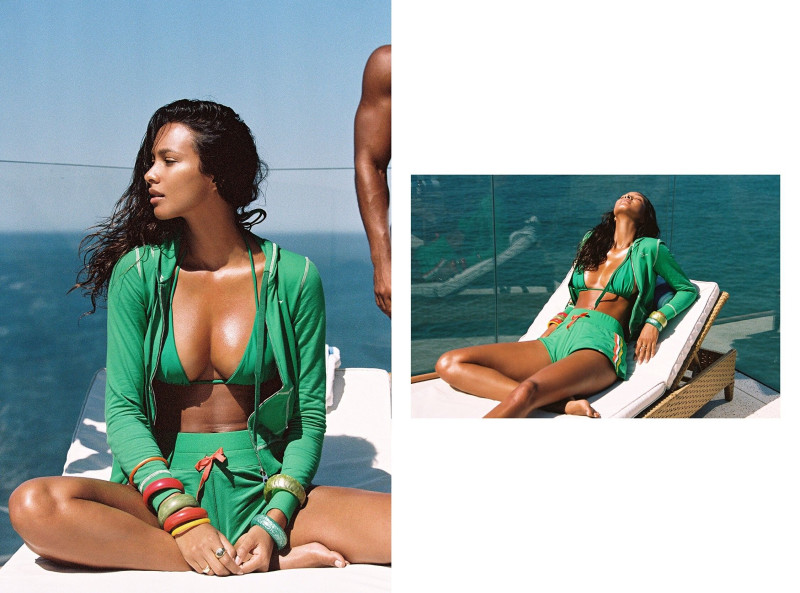 Lais Ribeiro featured in  the Bamba Swim Born In Brazil lookbook for Spring/Summer 2022