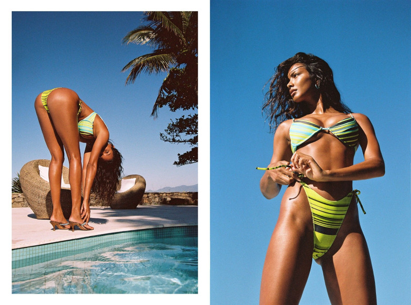 Lais Ribeiro featured in  the Bamba Swim Born In Brazil lookbook for Spring/Summer 2022