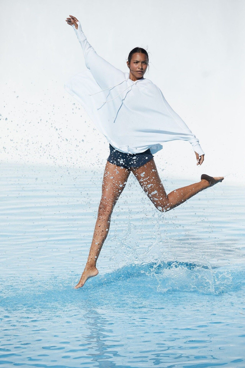 Lais Ribeiro featured in  the Free People Movement catalogue for Autumn/Winter 2020