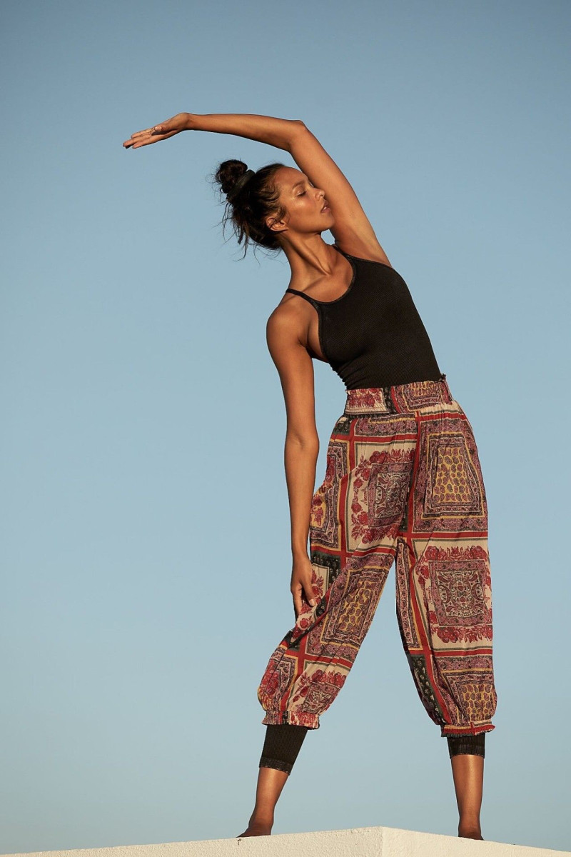 Lais Ribeiro featured in  the Free People Movement catalogue for Autumn/Winter 2020