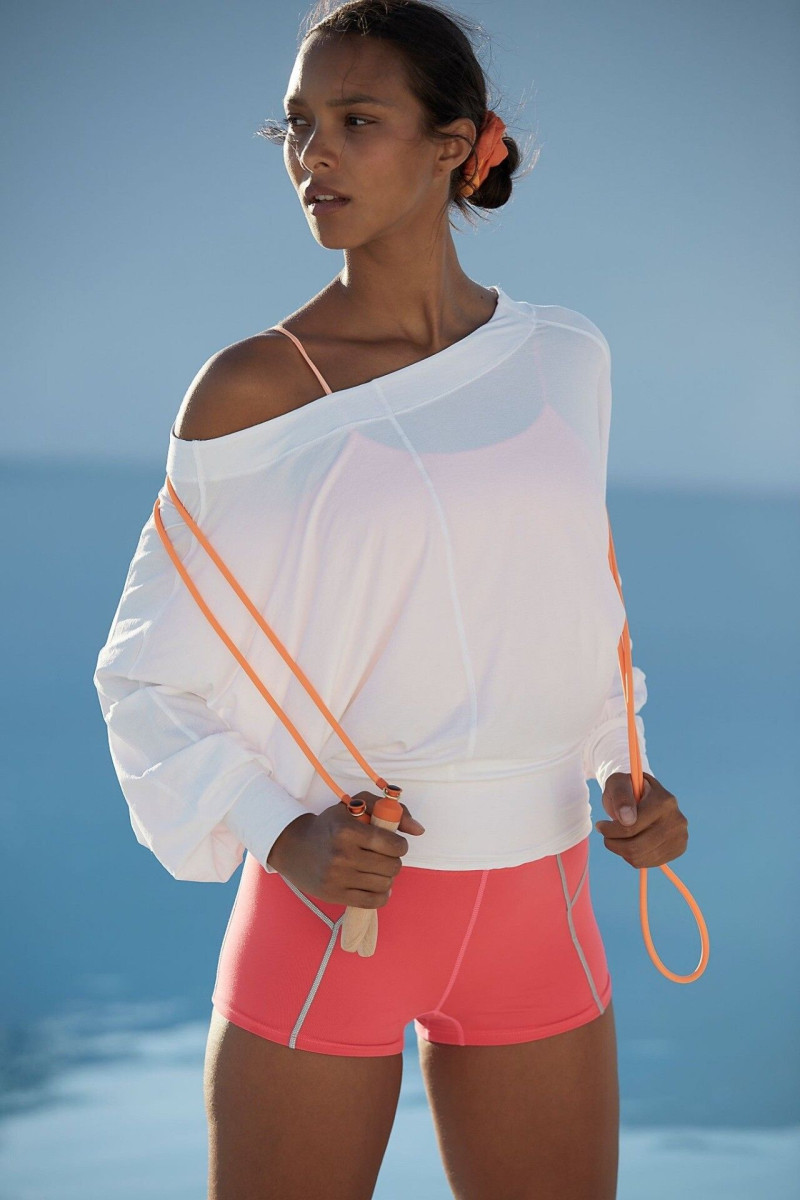 Lais Ribeiro featured in  the Free People Movement catalogue for Autumn/Winter 2020
