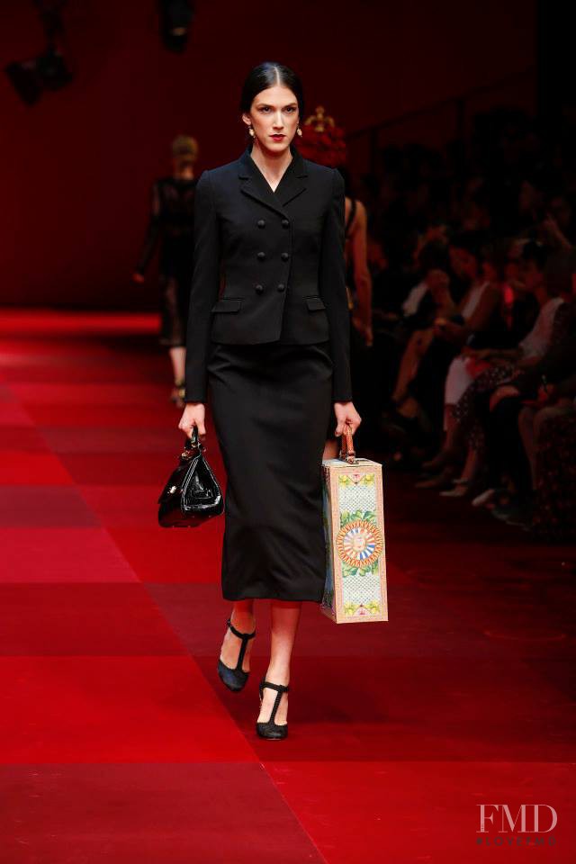 Ana Buljevic featured in  the Dolce & Gabbana fashion show for Spring/Summer 2015