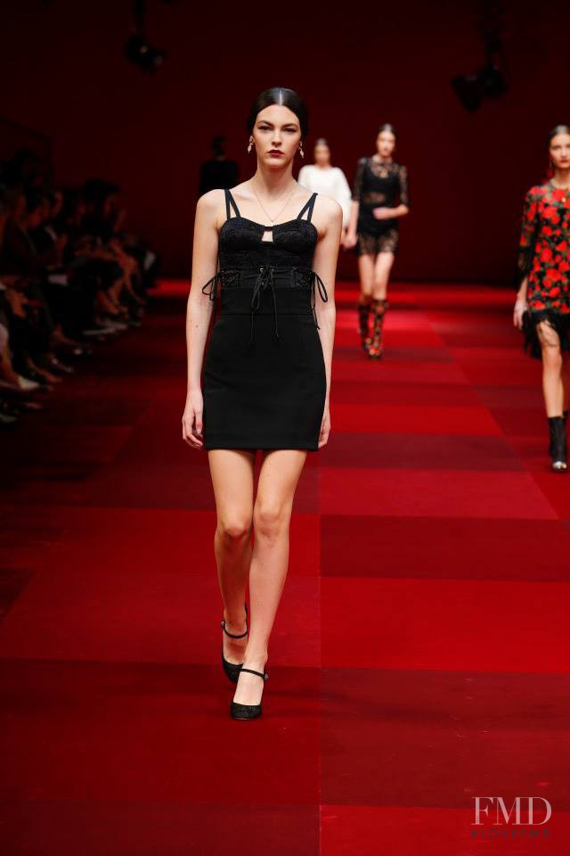 Vittoria Ceretti featured in  the Dolce & Gabbana fashion show for Spring/Summer 2015