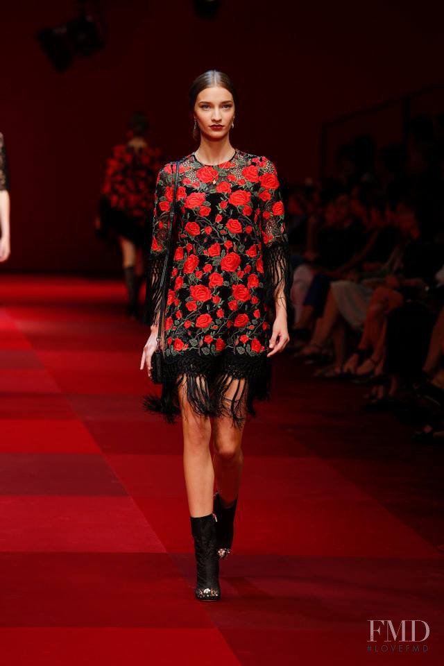 Anastasija Titko featured in  the Dolce & Gabbana fashion show for Spring/Summer 2015