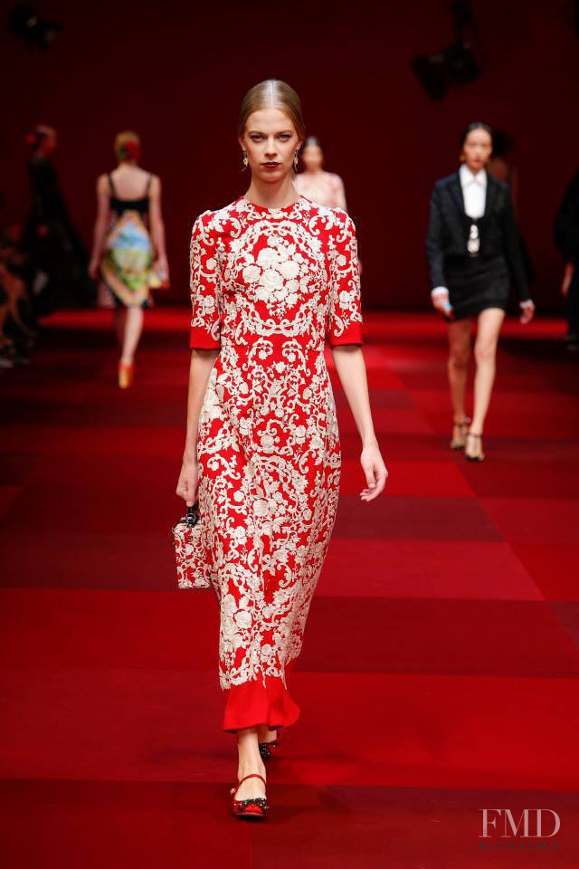Lexi Boling featured in  the Dolce & Gabbana fashion show for Spring/Summer 2015