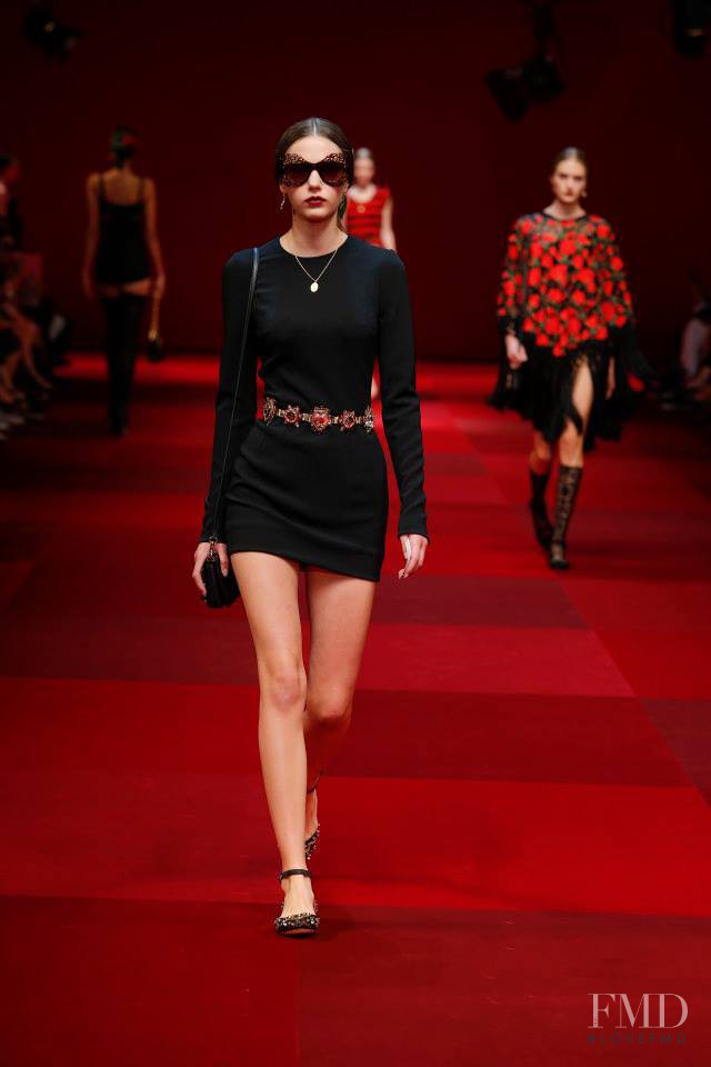 Marta Placzek featured in  the Dolce & Gabbana fashion show for Spring/Summer 2015