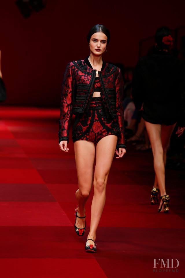Blanca Padilla featured in  the Dolce & Gabbana fashion show for Spring/Summer 2015