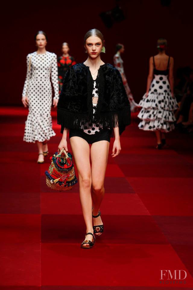 Hedvig Palm featured in  the Dolce & Gabbana fashion show for Spring/Summer 2015