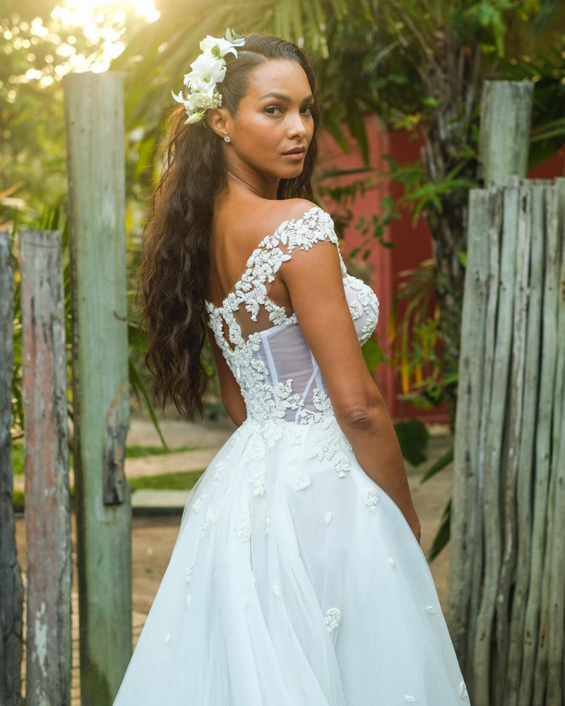 Lais Ribeiro featured in  the Galia Lahav lookbook for Summer 2022