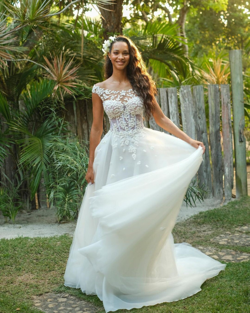 Lais Ribeiro featured in  the Galia Lahav lookbook for Summer 2022