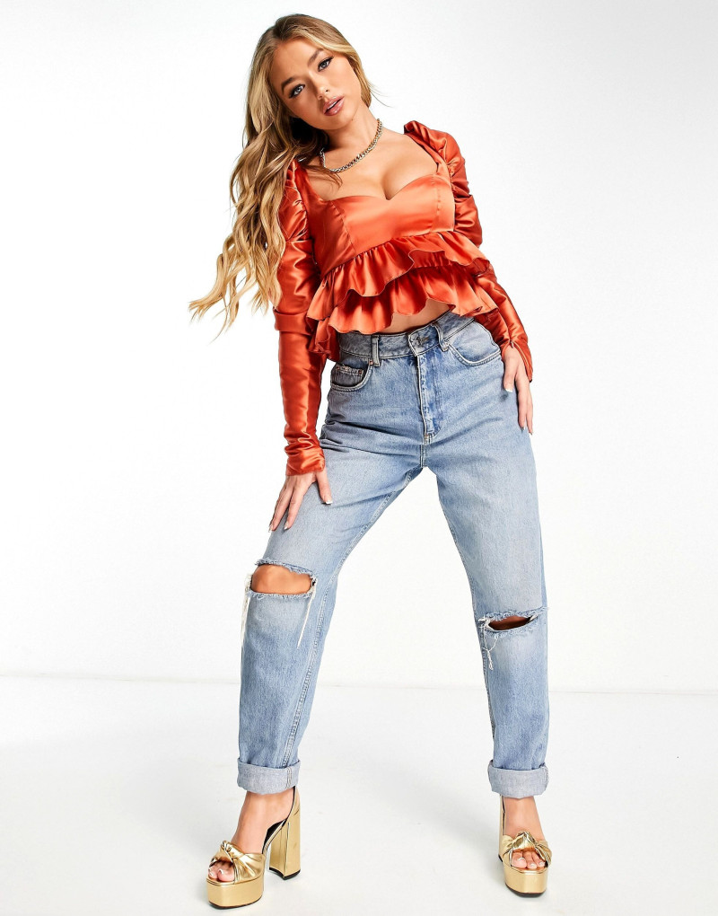 Amber Jepson featured in  the ASOS catalogue for Spring/Summer 2022