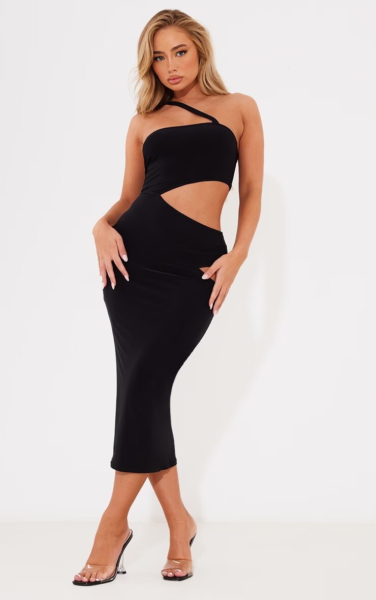 Amber Jepson featured in  the PrettyLittleThing catalogue for Spring/Summer 2023