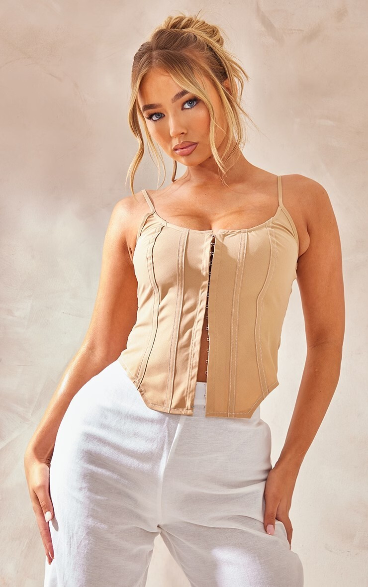Amber Jepson featured in  the PrettyLittleThing catalogue for Spring/Summer 2023