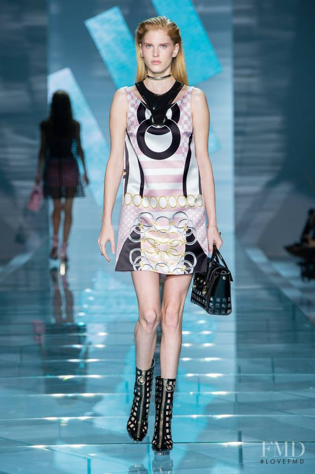 Niki Trefilova featured in  the Versace fashion show for Spring/Summer 2015