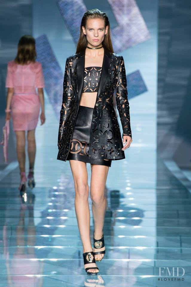 Katharina Hessen featured in  the Versace fashion show for Spring/Summer 2015