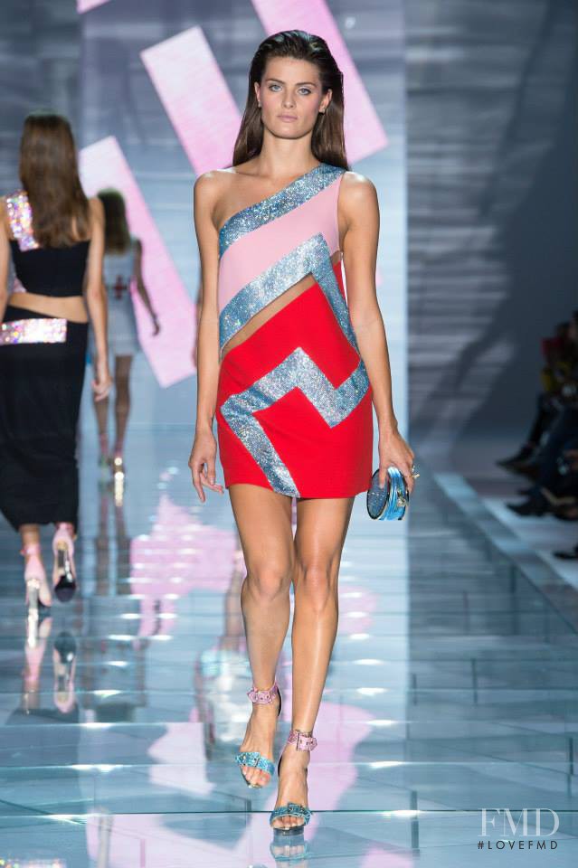 Isabeli Fontana featured in  the Versace fashion show for Spring/Summer 2015
