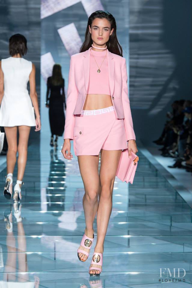 Blanca Padilla featured in  the Versace fashion show for Spring/Summer 2015