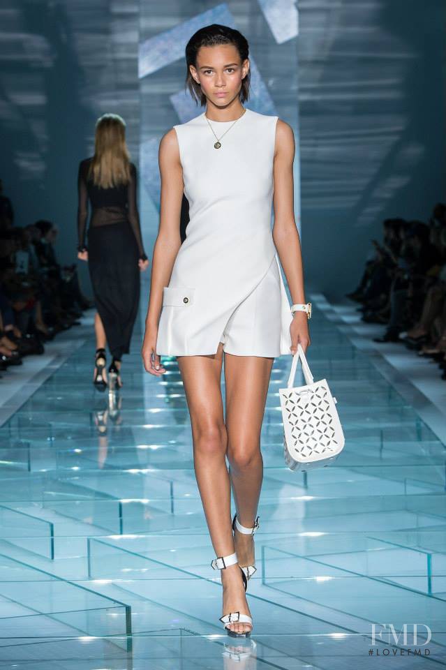 Binx Walton featured in  the Versace fashion show for Spring/Summer 2015