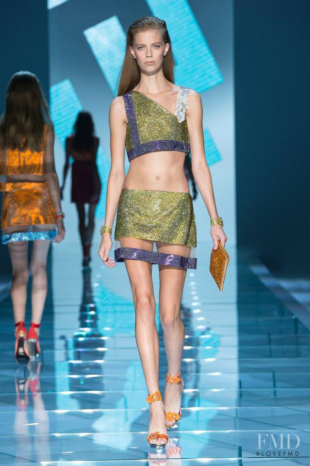 Lexi Boling featured in  the Versace fashion show for Spring/Summer 2015