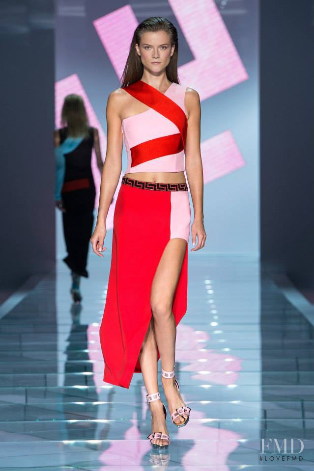 Kasia Struss featured in  the Versace fashion show for Spring/Summer 2015