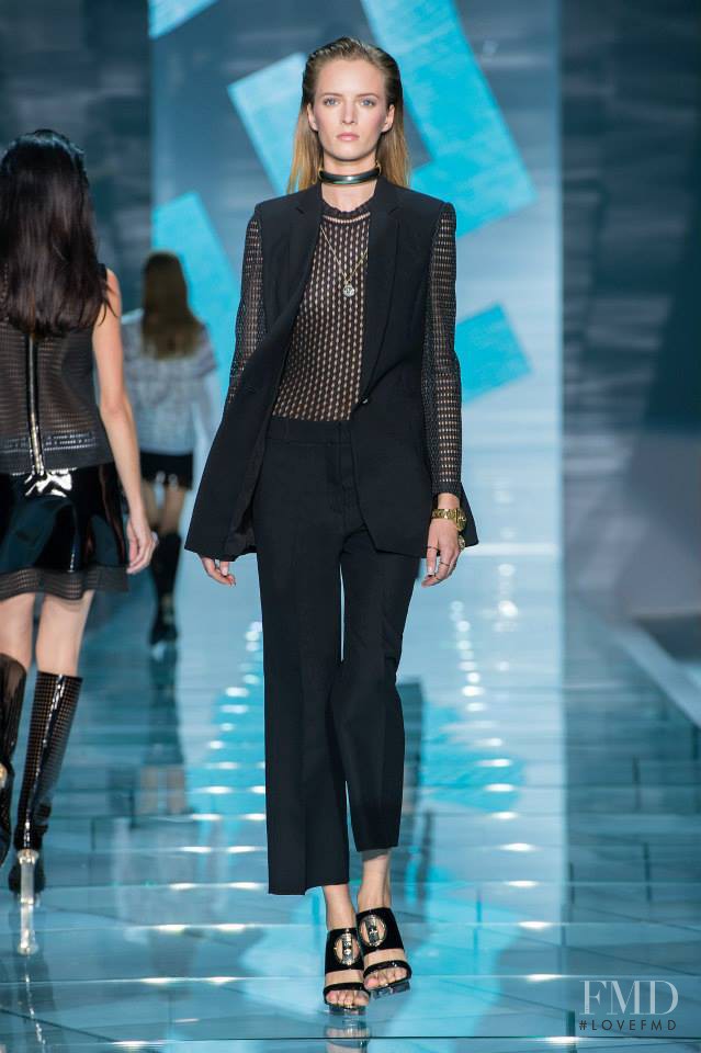 Daria Strokous featured in  the Versace fashion show for Spring/Summer 2015