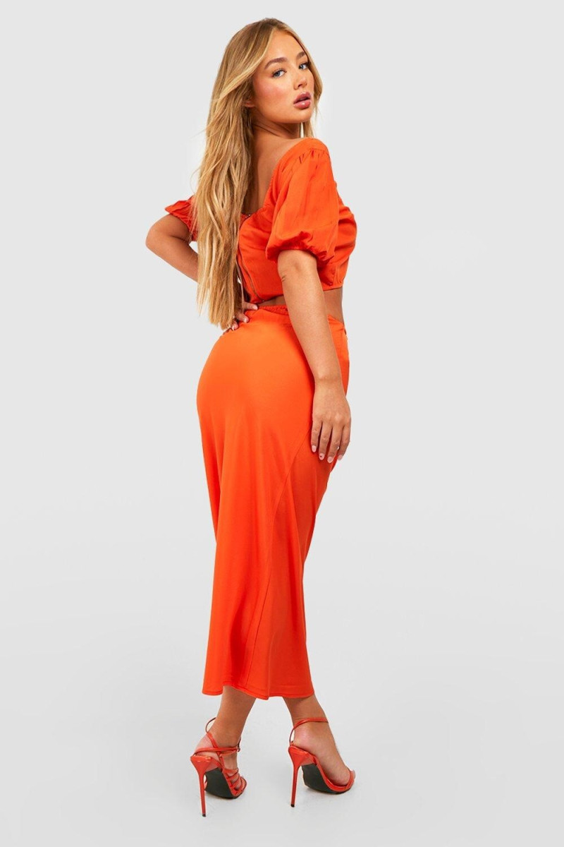 Amber Jepson featured in  the Boohoo catalogue for Spring/Summer 2023