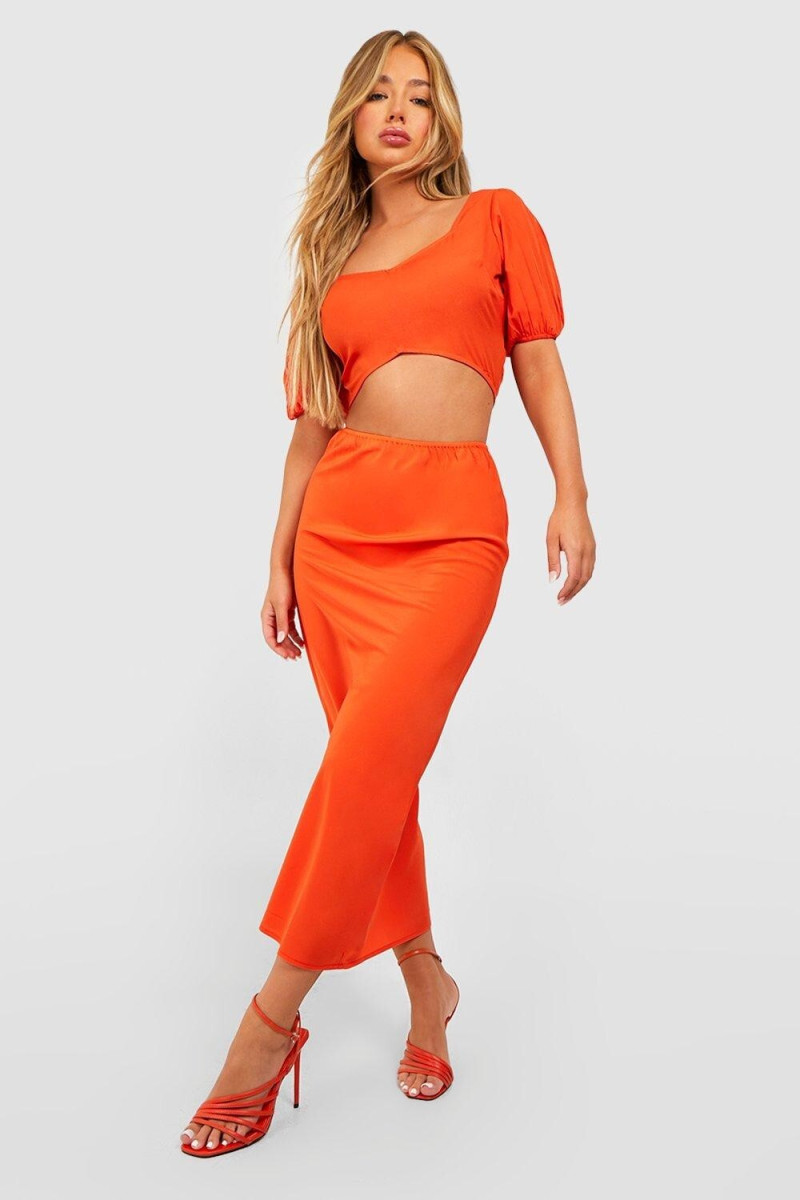 Amber Jepson featured in  the Boohoo catalogue for Spring/Summer 2023