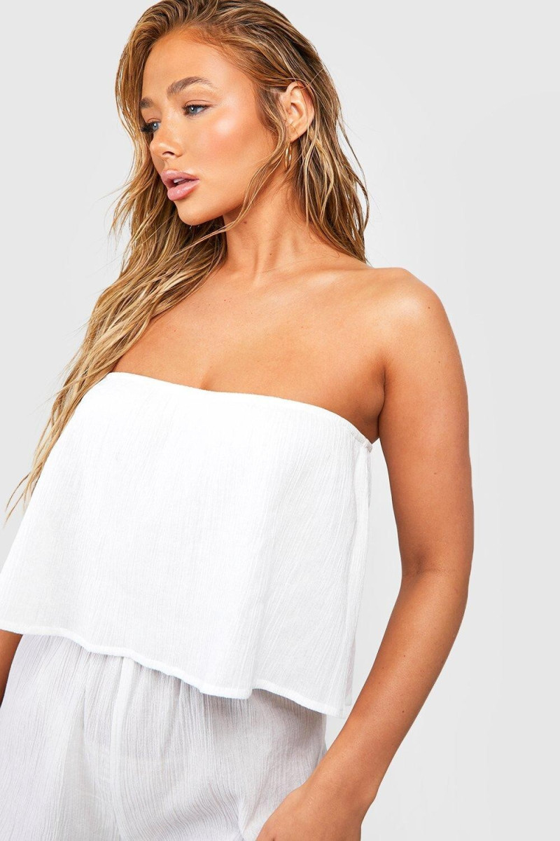 Amber Jepson featured in  the Boohoo catalogue for Spring/Summer 2023
