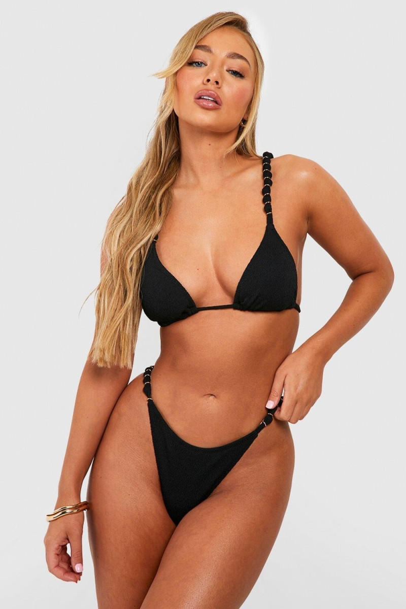 Amber Jepson featured in  the Boohoo catalogue for Spring/Summer 2023