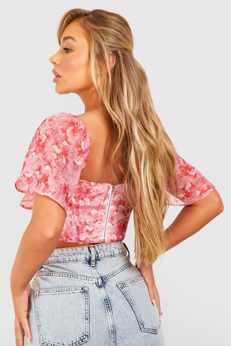 Amber Jepson featured in  the Boohoo catalogue for Spring/Summer 2023