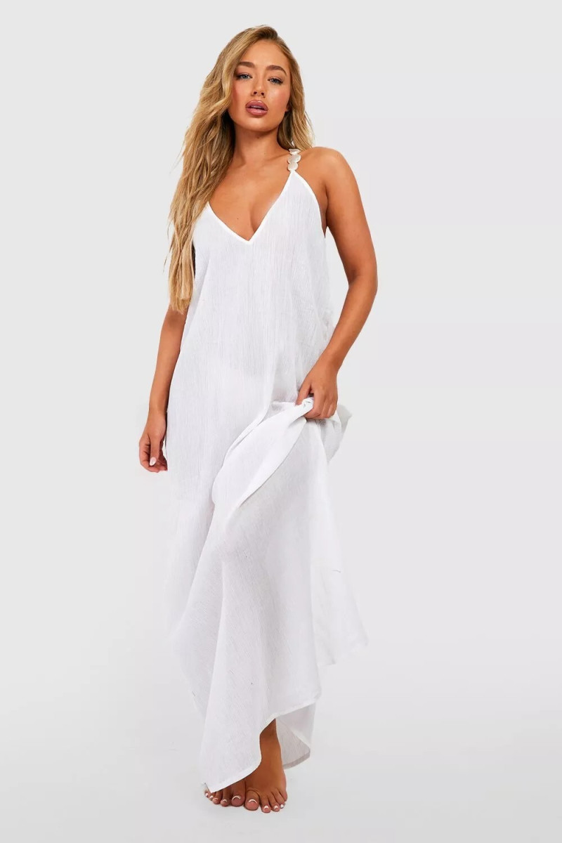 Amber Jepson featured in  the Boohoo catalogue for Spring/Summer 2023