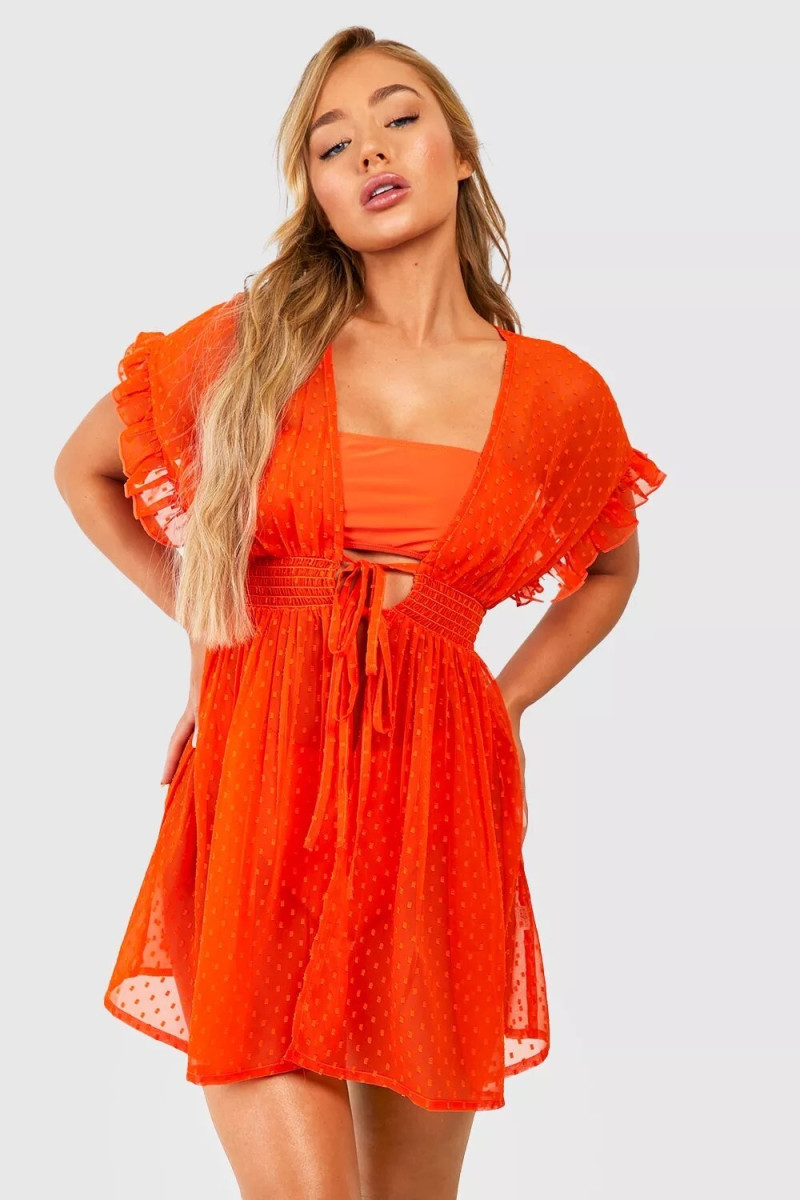 Amber Jepson featured in  the Boohoo catalogue for Spring/Summer 2023