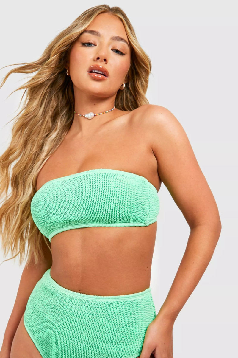 Amber Jepson featured in  the Boohoo catalogue for Spring/Summer 2023