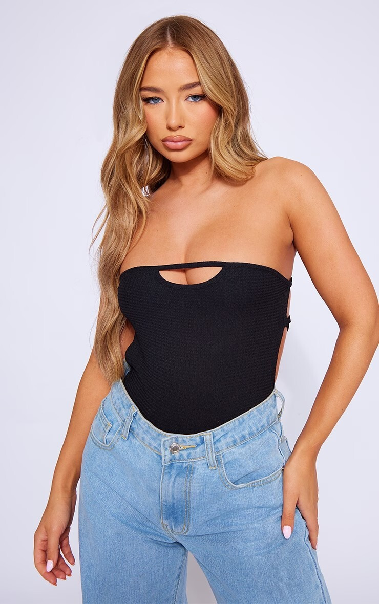 Amber Jepson featured in  the PrettyLittleThing catalogue for Summer 2023