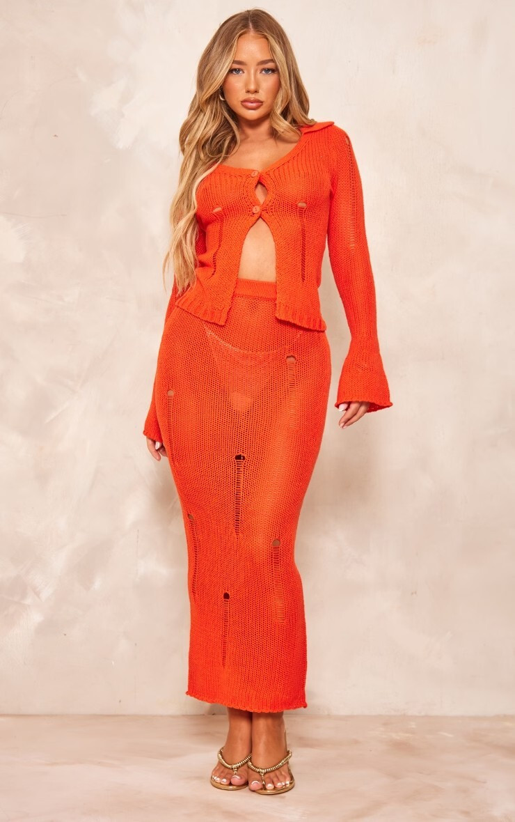 Amber Jepson featured in  the PrettyLittleThing catalogue for Summer 2023