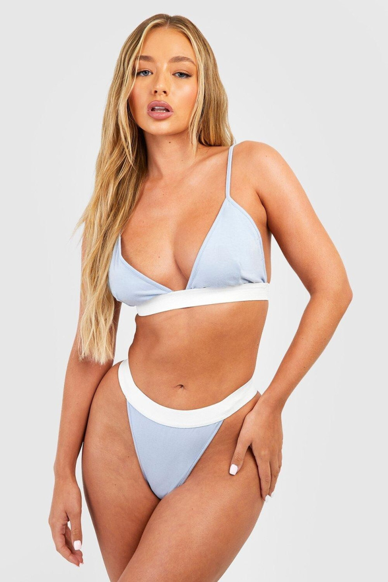 Amber Jepson featured in  the Boohoo catalogue for Summer 2023