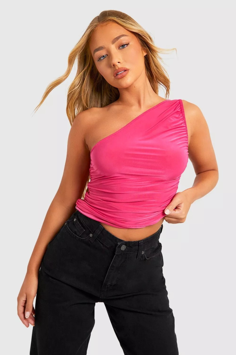 Amber Jepson featured in  the Boohoo catalogue for Summer 2023