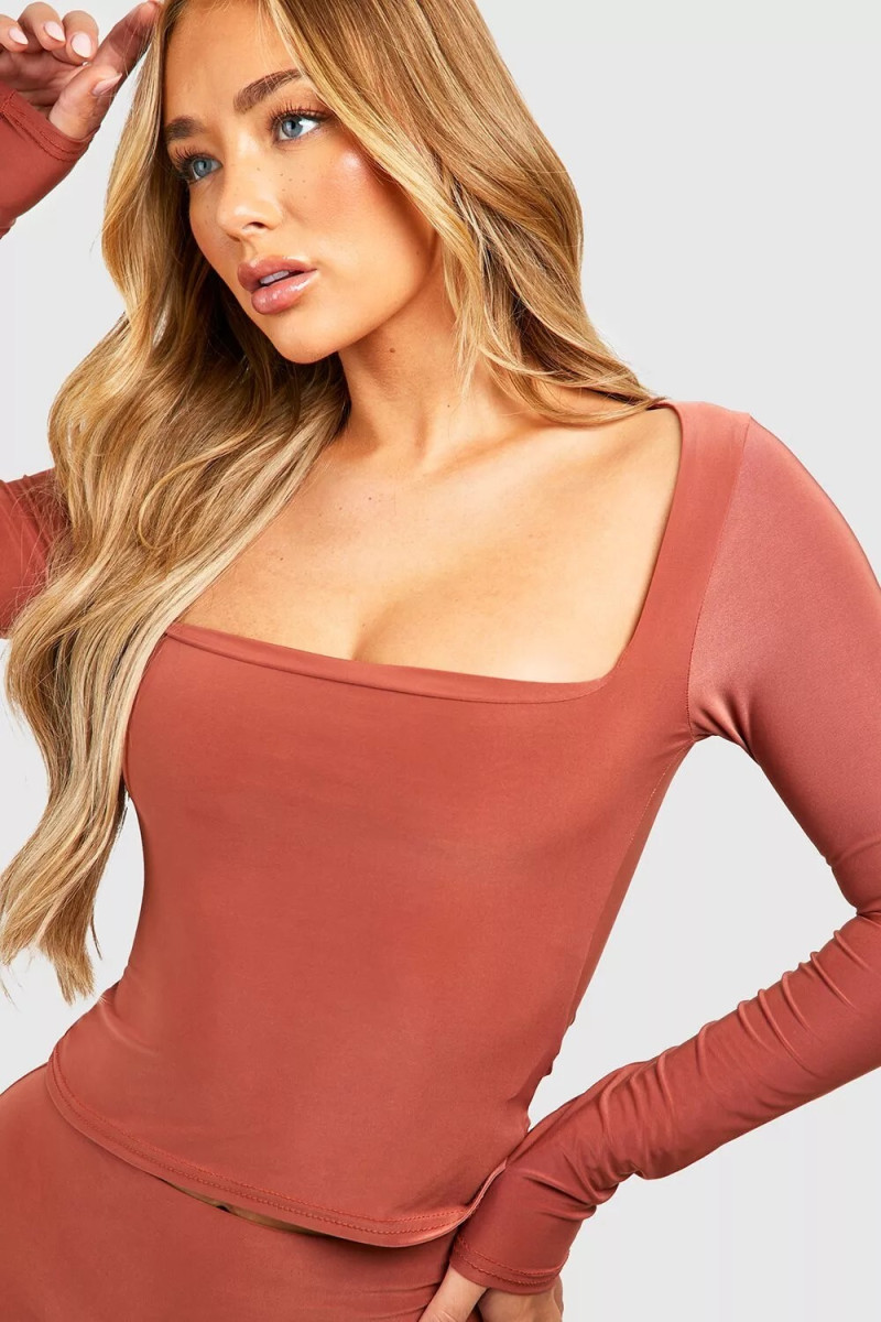 Amber Jepson featured in  the Boohoo catalogue for Summer 2023
