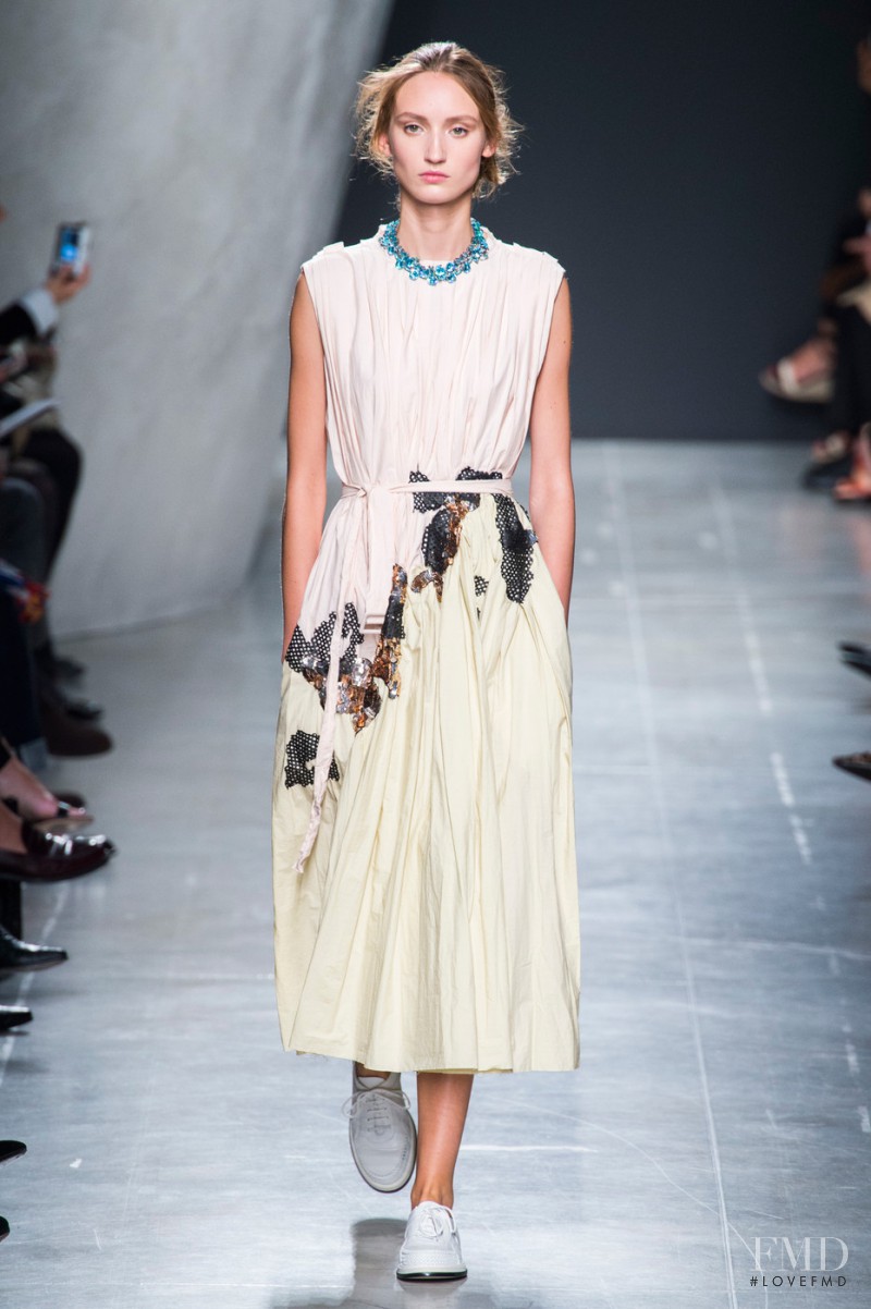 Alex Yuryeva featured in  the Bottega Veneta fashion show for Spring/Summer 2015