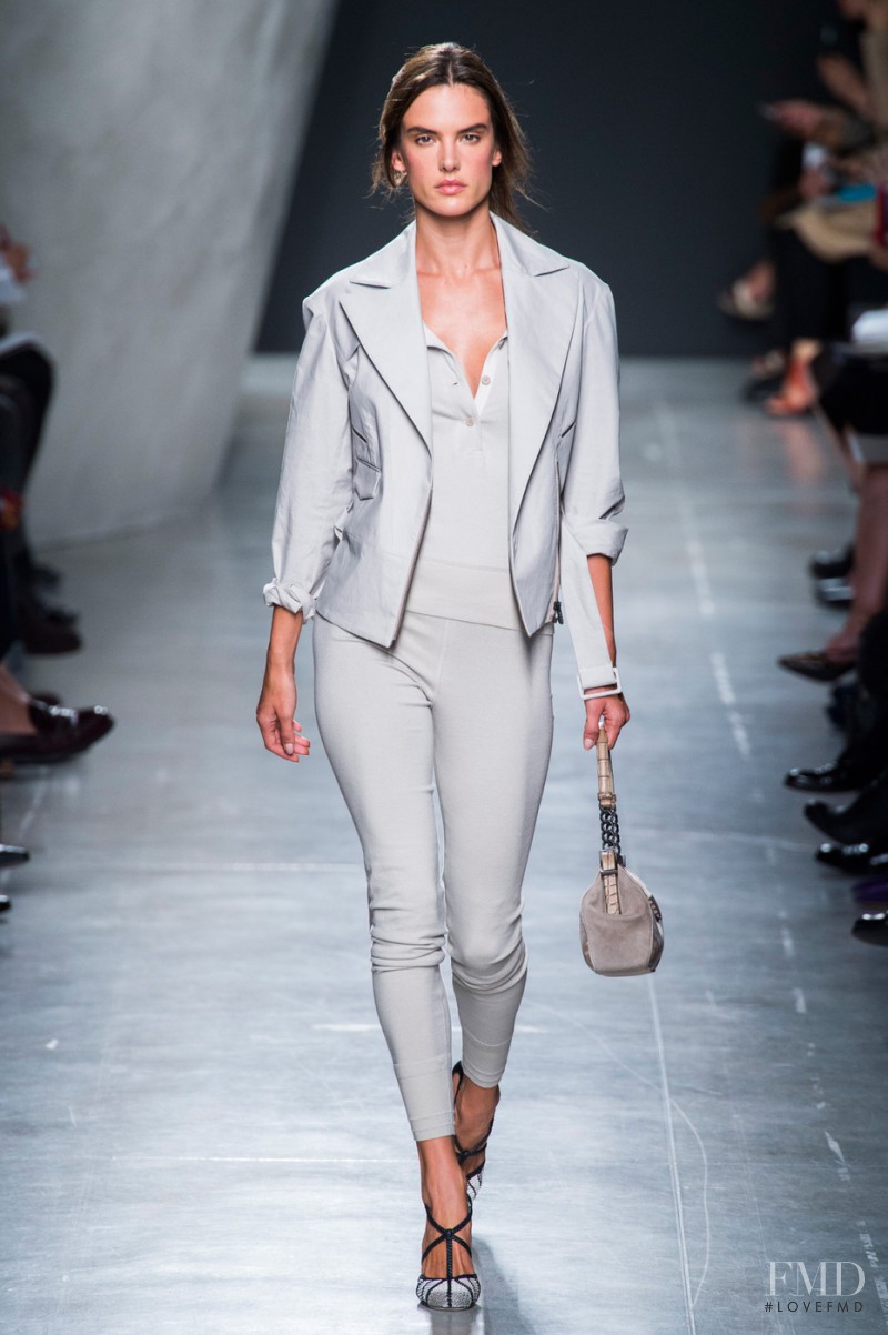 Alessandra Ambrosio featured in  the Bottega Veneta fashion show for Spring/Summer 2015