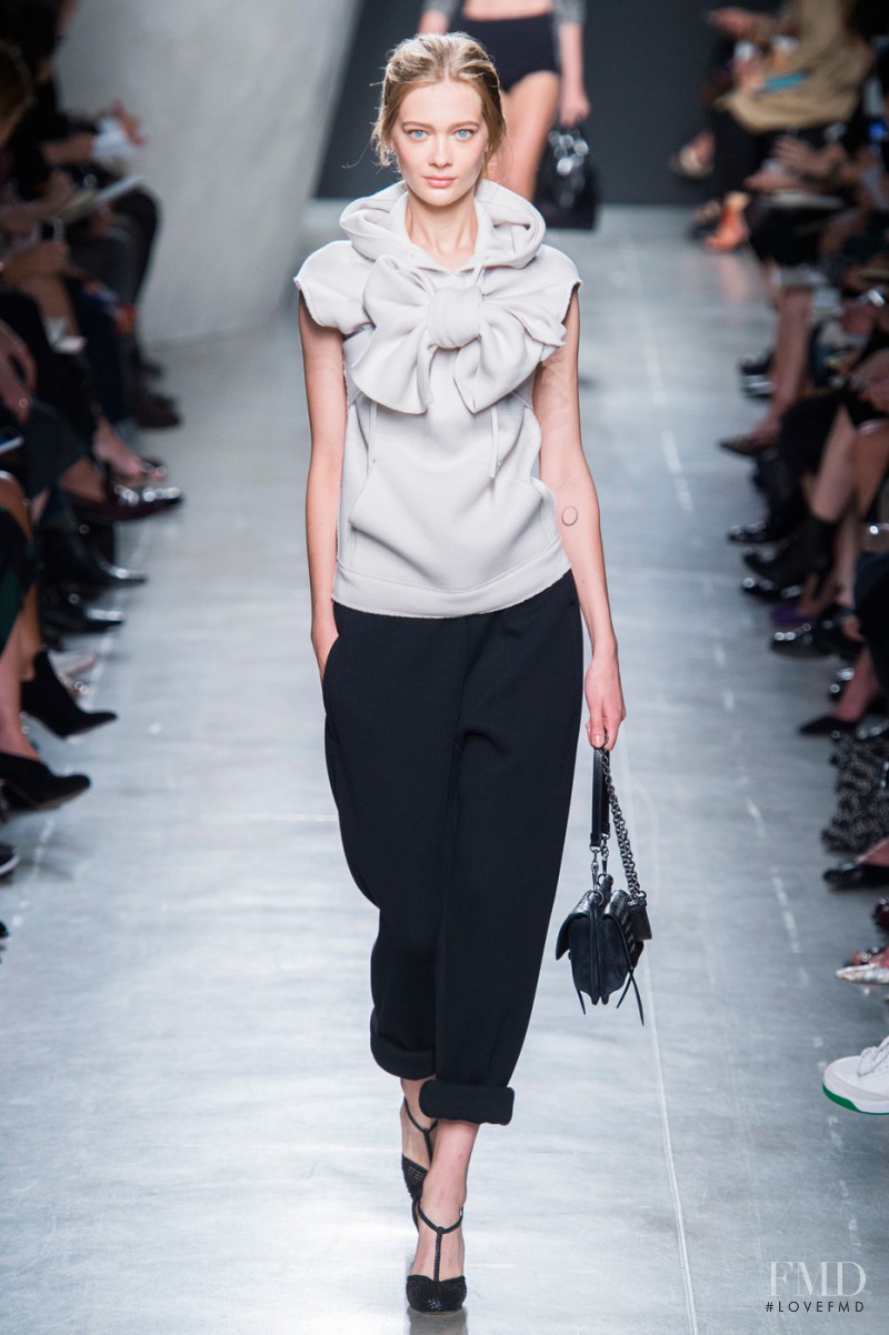 Tanya Katysheva featured in  the Bottega Veneta fashion show for Spring/Summer 2015