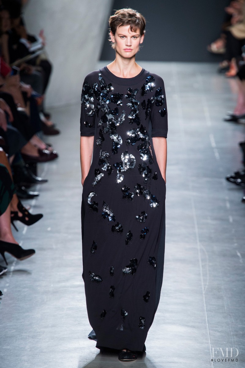 Saskia de Brauw featured in  the Bottega Veneta fashion show for Spring/Summer 2015